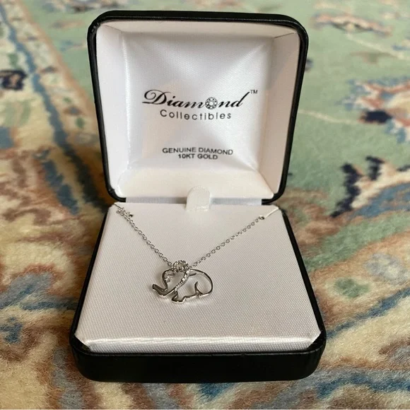 Diamond Elephant Necklace - Picture 6 of 6